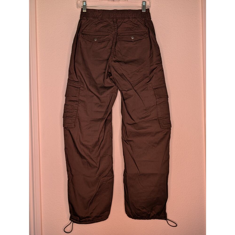 Abercrombie & Fitch NWT Women High-Rise Baggy Gray Cargo Utility Pants XXS Short - Picture 2 of 8